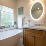 Bathroom remodel - bath tub and vanity