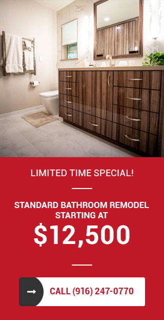 Standard bathroom remodel starting at $12,500
